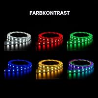 BTF-LIGHTING 1M 60 LEDs/Pixels/m WS2812B Schwarz PCB RGB adressierbare Strip Streifen mit 5050 SMD LEDs Wasserdicht in Rohr IP67 – Ansicht 2