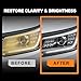 MineeCozee Headlight Restoration Kit Cleaner Restorer: Car Headlamps Oxidized & Yellowed Lens Repair with Protective Coating - Clear Bright Headlights for Trucks Motorcycles