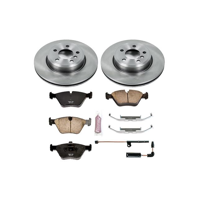 Image of PowerStop Front Brake Kit for BMW X3 2004-10 - Z17 Ceramic Brake Pads & Disc Rotors Replacement, KOE5298