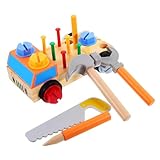 Tournevis pour tout-petit - la forme de voiture de démontage d'écrou de ce rend facile à et à transporter, peut largement utilisé , jouets de vissage