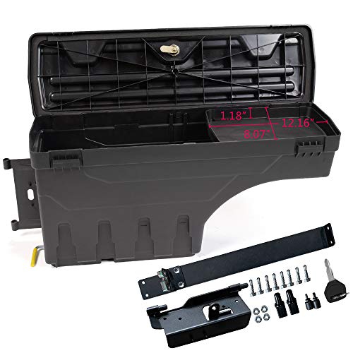 Replacement For Dodge Ram 1500 2500 3500 2002-2018 Lockable Storage Box Case Truck Bed Toolbox Rear Left Driver Side #TOP2