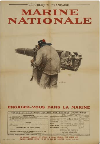 Poster Marine Nationale reproduction affiche République Française luxe 50x70 cm