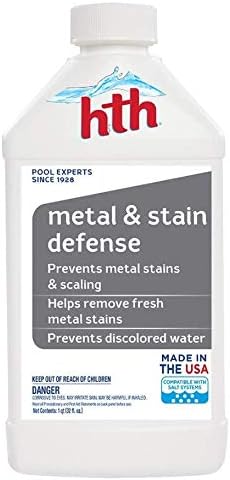 HTH 67013 Metal and Stain Defense Swimming Pool Clarifier and Cleaner, 1 qt