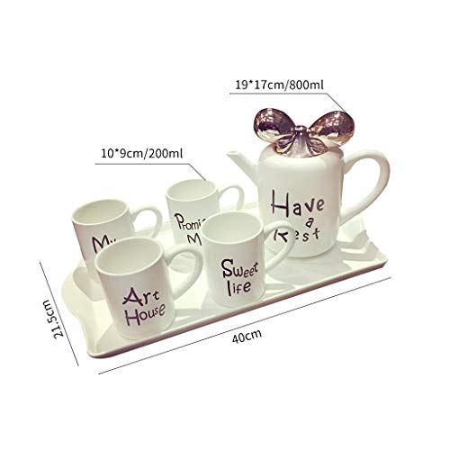 Ensemble de tasses à café de style anglais en céramique - 3