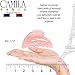 Camila Paris CP3434 French Hair Clip for Women, Large Dolphin Pink, Girls Hair Claw Clips Jaw Fashion Durable and Styling Hair Accessories for Women, Strong Hold No Slip Grip Made in France
