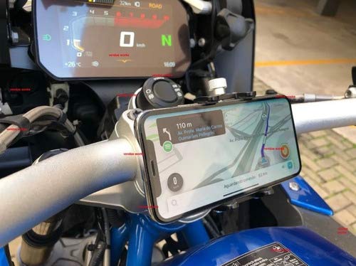 Suporte Alumínio Celular iPhone Motos Bicicleta Bmw Triumph