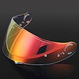 PUENTEMYS CNS-1 シールド バイク用 ヘルメットシールド 【適合：GT-Air/GT-Air2 /NEOTEC/OPTICSON】GTAIR2 シールド (透明な赤) [並行輸入品]