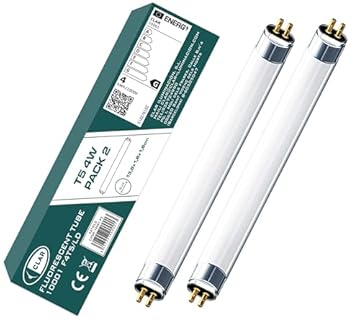 CLAR - Tube Fluorescent T5 4W, Tube Néon, Lampade Fluorescenti, Lampadine, 13,6 x 1,6 cm (4 Watts T5, Pack 2)
