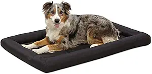 Kozi Pet Rectangular Shaped Dog & Cat Bed, XL, Black