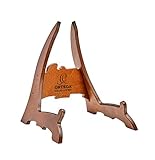 Ein wahrer Hingucker Ortega Guitars OWGS-1 Gitarrenständer für Akustikgitarren Holz Mahagoni Design in attraktiver Geschenkbox
