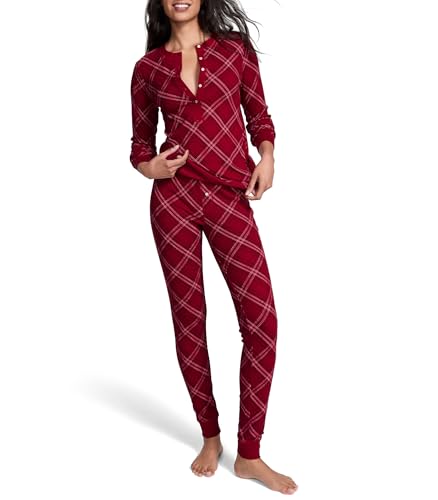 Ensemble pyjama thermique Victoria's Secret, chemise à manches longues et pantalon, Rouge à carreaux, XX-Grand