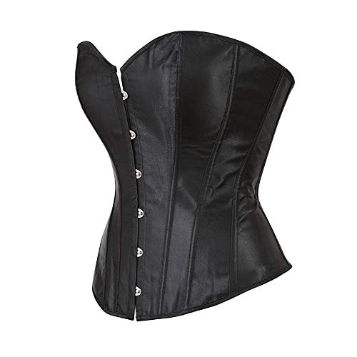 Frawirshau Corset Tops For Women Plus Size Corsets Black Corset Top Renaissance Corset Bodice Black Size M #TOP1