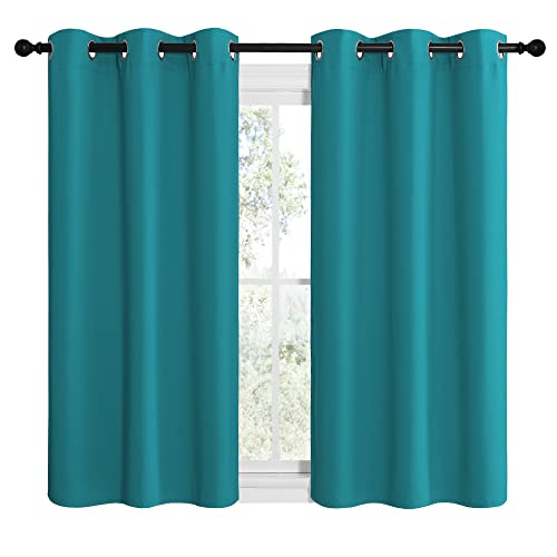image for NICETOWN Room Darkening Curtains 50 inch Length 2 Panels, Thermal Insu