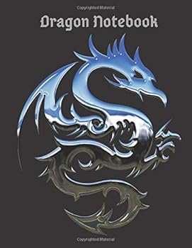 Paperback Dragon Notebook: Metallic Dragon Notebook/Journal, For Men and Women, 100 Pages, Lined Pages Book