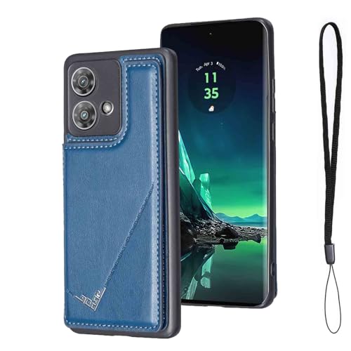 �yOULO1�zMotorola EDGE40 NEO �p �X�}�z�P�[�X moto edge40 neo ���U�[ �蒠�^ �P�[�X �J�[�h���[ �g�� �P�[�X �蒠�^�i�l�C�r�[�u���[�j���g���[�� EDGE40 NEO �y�� �X�^���h�@�\ ���� �w�� IC �J�[�h