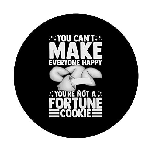 Fortune Cookie Chinese Funny Quotes Sayings Recipe PopSockets Swappable PopGrip, Black - Image 3