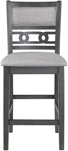 Miniatura 9 de New Classic Furniture Gia - Juego redondo de altura de mostrador de 5 piezas con 1 mesa de comedor y 4 sillas, 42 pulgadas, gris