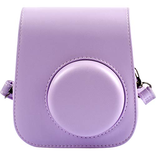 Protective & Portable Case Compatible With Fujifilm For Instax Mini 11 Instant Camera With Accessories Pocket And Adjustable Strap (Lilac Purple) #TOP1