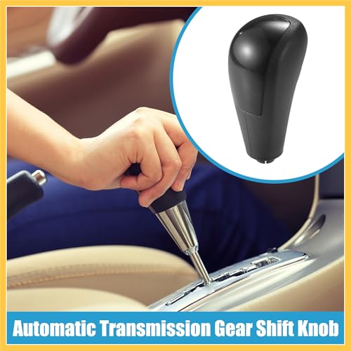 REPAIROCK Auto Gear Shift Knob Handle with Button Automatic Transmission Shift Knob for Ford Focus 2005-2012 ABS Black Auto Replacement Parts