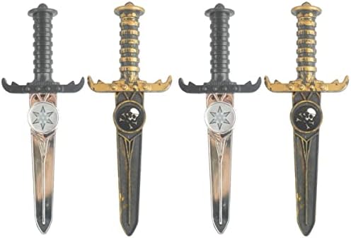 4 Pcs Small Pirate Sword Pirate Dagger Party Props Pirate Costume image 3