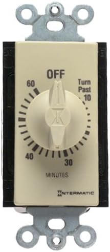 Intermatic FD60MC 60-Minute Spring-Loaded In-Wall Countdown Timer ...