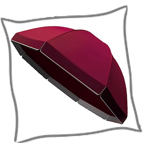 Tissu de parasol de jardin bordeaux pour ombrager votre table de repas en extérieur