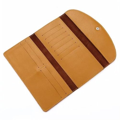 FMURY Long Thin Purse Women's Triple Fold Euro Button Money Clip Clutch Bag Women Wallet2