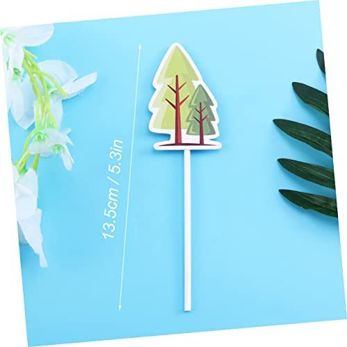 UPKOCH 24 Pçs Bolo Para Cuartos Toppers De Sobremesa Animais Da Floresta Cupcake Picks Pick Cocktail