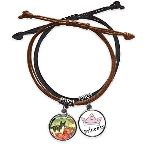 Gato flores ciudad pulsera de cuero para paseos urbanos y looks de diario