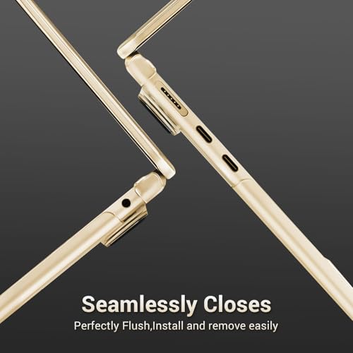 Image of MOSISO Compatible with MacBook Air 13 inch Case M5 2026 M4 M3 M2 2025-2022 A3449 A3240 A3113 A2681, 4 in 1 Kit Matte Hard Shell for MacBook Air 13.6 Case, Anti-Fingerprints&Ultra-Thin, Starlight Clear