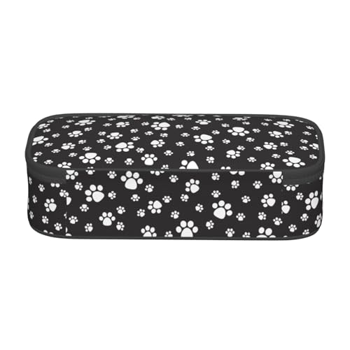 Image of Perinsto Cute Dog Cat Paws Pencil Case Big Capacity Multi Compartment Stationery Box Pencil Pouch Holder Desk Organizer For School Office Home