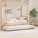 Este marco de cama está fabricado con madera de pino maciza, proporcionando una estructura robusta y duradera para un uso continuado.