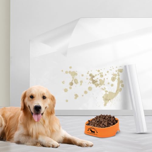CEWROM Wandschutzfolie Elektrostatisch, Spritzschutz Hund...