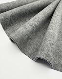 EOVEA - Felt Fabric – 1.6mm Thick & Soft, 72" Wide Felt by The Yard for Sewing, Upholstery, Cushion, Padding, DIY, Crafts, Home Decor Projects(Heather Grey, Half Yard)