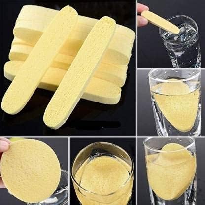 Image of Non-stick Wax Spatula Waxing Applicator Hair Removal Sticks Reusable Scraper Hard for Home Salon Body Use Large Wooden Spatulas for Legs Face Eyebrow Professional Applicators for Women (Wax Spatula Combo & Sponge Stick)