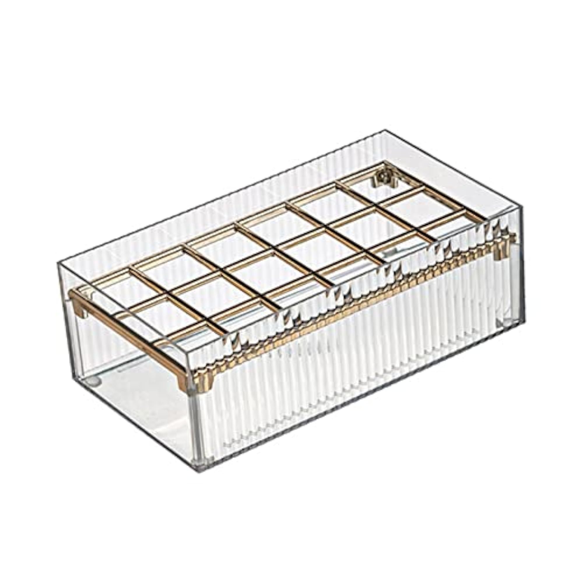 2x Clear Lipstick Case Makeup Organizer Storage Box