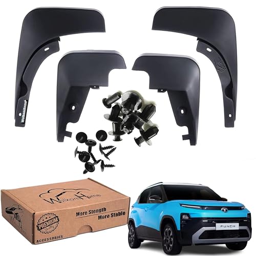 Image of WolkomHome Mud Flap Compatible with Punch 2026 - Durable Splash Guards for Car Exterior Protection