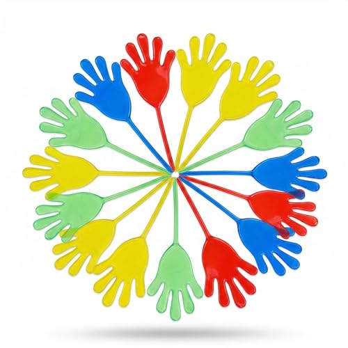 PRECORN 12 x Klatschhände Kinder Set | Klebrige Glibberhände...