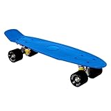 Skate Mini Cruiser 22 Pol Vermelho Pro Truck Aluminio 100kg Compact Cruiser Life Dreams (Azul)