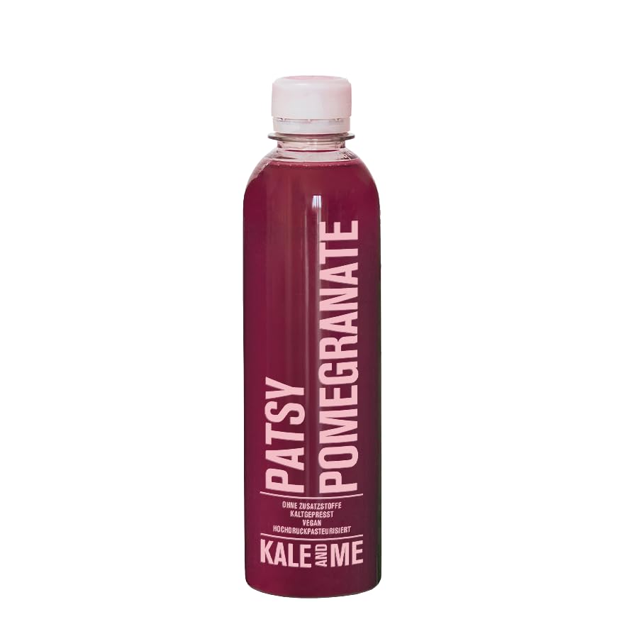 Kale&Me Patsy Pomegranate 12er Bundle – 12 Flaschen mit je 320 ml | 100% kaltgepresster Granatapfelsaft, intensiver fruchtig-herber Geschmack, ohne Zusatz- & Konservierungsstoffe (12 x 320ml)
