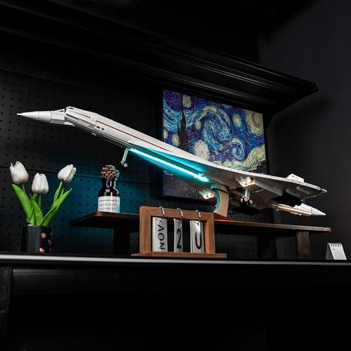 VONADO LED Light Kit for Lego Concorde 10318, Creative Lighting Set Accessories Compatible with Icons Lego 10318 Concorde 2023 for Fans (Lights Only, No Models) - Thumbnail 3