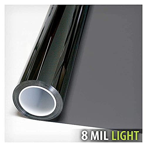 Vinilo para ventana Buydecorativefilm negro 24in x 12ft miniatura 3