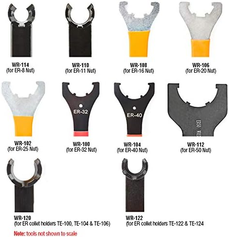 Amana Tool WR-122 CNC Replacement Mini Wrench for ER Collet Holder Extensions TE-122 and TE-124 image 2