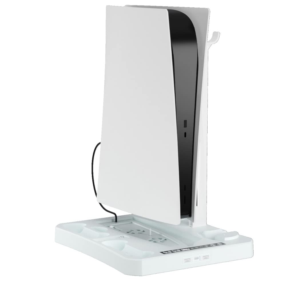 Para PS5 Muelle de Refrigeración de la Consola, PSVR 2 Mango Muelle de Carga, para PS5 Controladores Estación de Carga, VR Headset Game Disc Helmet Storage Rack