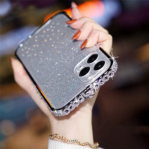 Coque paillettes iPhone 14 Pro Max strass argentés pour briller en soirée