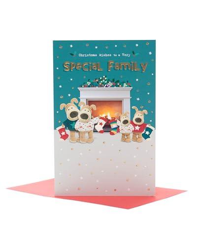 Boofle Christmas Card for a Special Family - Cute Design