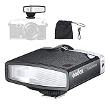 Godox Lux Junior Retro Camera Flash Speedlite,GN12 6000K±200K CCT,Auto & Manual Modes 1/1-1/64 Flash
