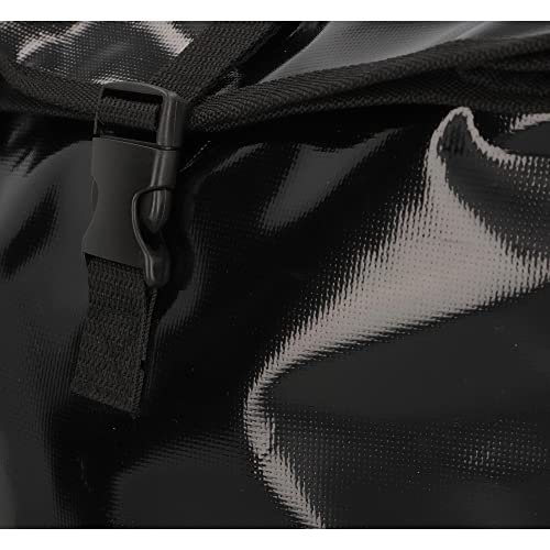 FISCHER Fahrrad Gepäckträgertasche Kurier, Fahrradtasche, Umhängetasche, Reflektor, 18 Liter, wasserabweisend, schwarz