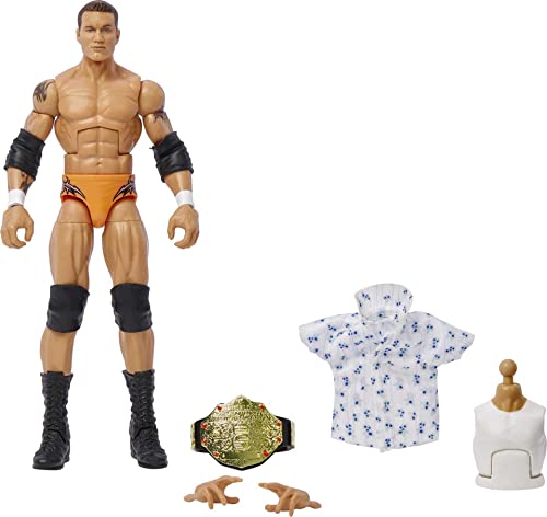 Mattel WWE Randy Orton SummerSlam Elite Collection Action Figure Dominik Mysterio Build-A-Figure Parts, Collectible Gift for Ages 8 Years Old & Up