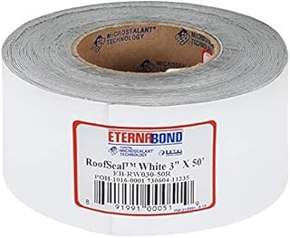 EternaBond RV Mobile Home Roof Seal Sealant Tape & Leak Repair Tape 3" x 50' Roll White Authentic (3''-50ft)